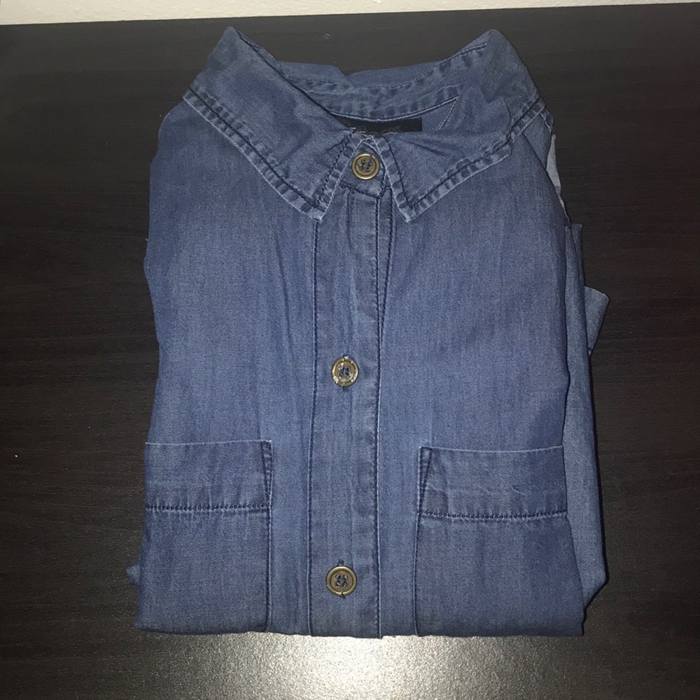 Hi-low Denim Shirt Dress